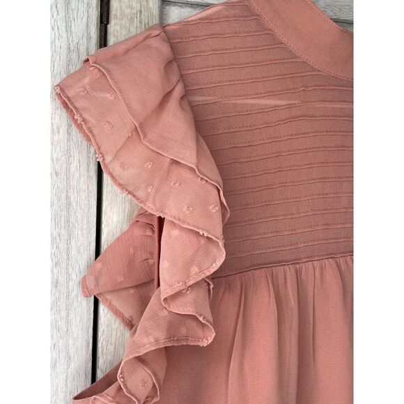 WHO WHAT WEAR Ruffle Prairie Dress Size M NWOT - Picture 4 of 6